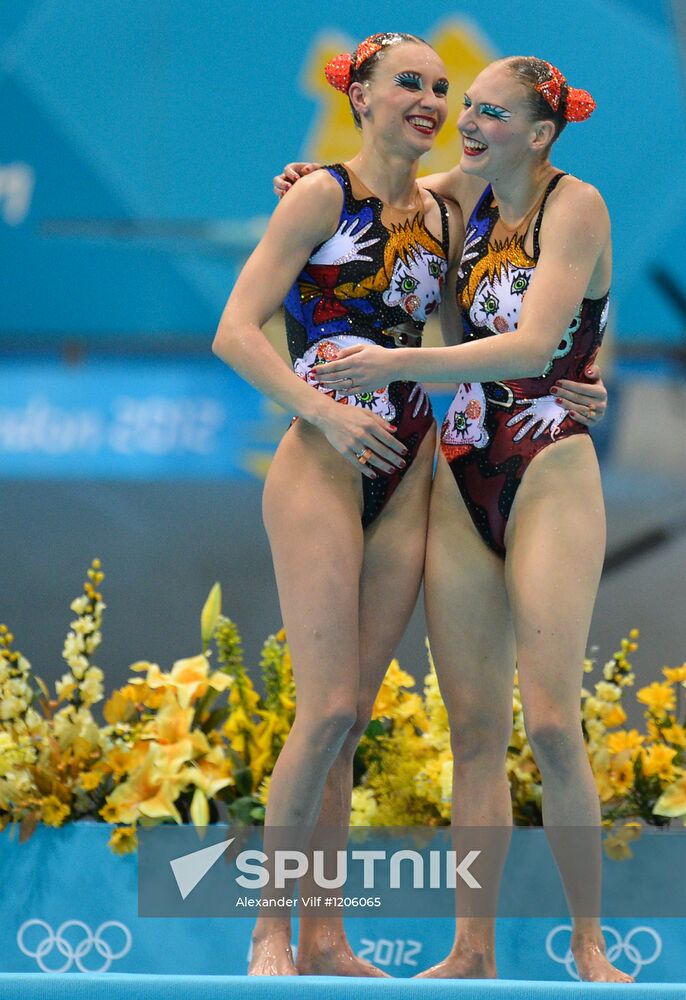 2012 Olympics. Synchronized Swimming Duet Finals