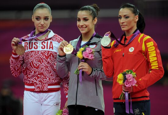 2012 Olympics. Women's Gymnastics. Floor exercises