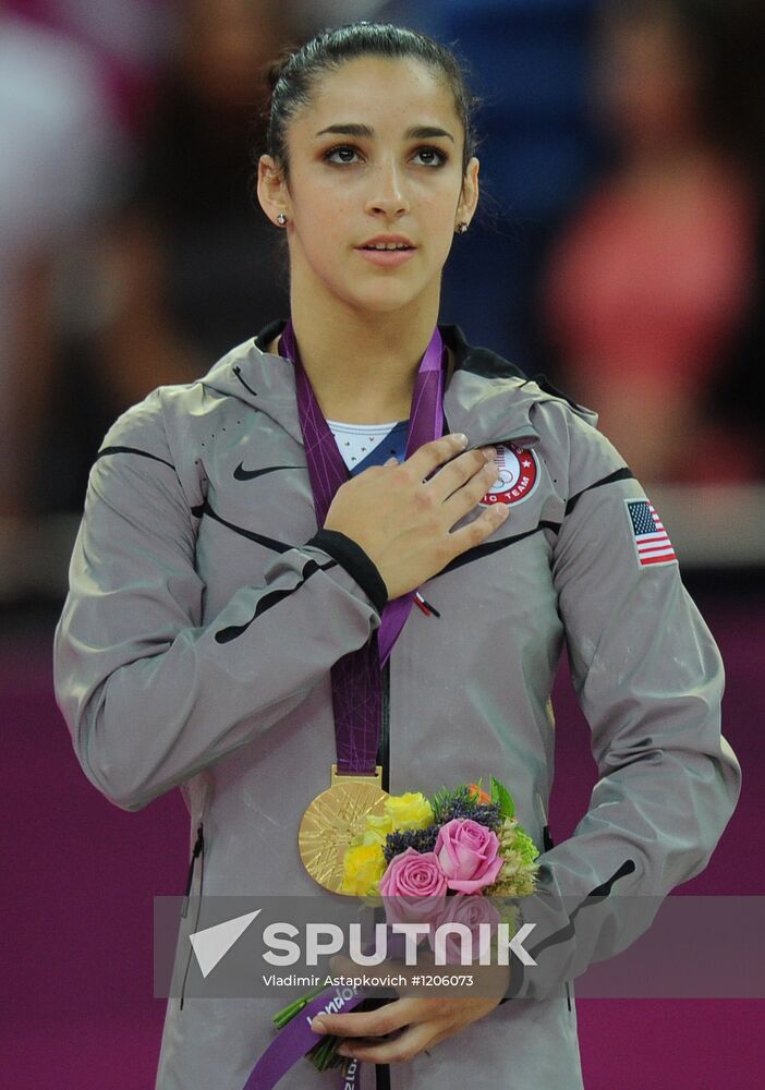 2012 Olympics. Women's Gymnastics. Floor exercises