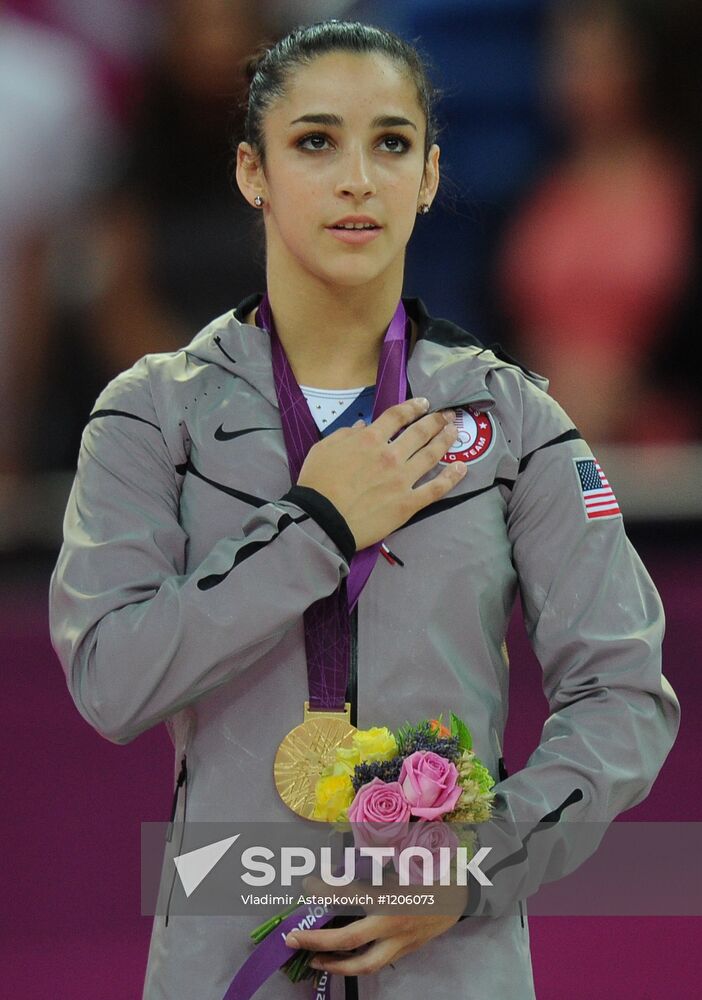 2012 Olympics. Women's Gymnastics. Floor exercises