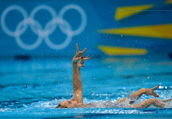 2012 Olympics. Synchronized Swimming Duet Finals