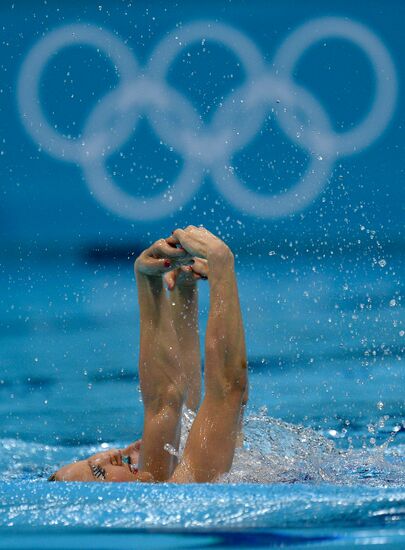 2012 Olympics. Synchronized Swimming Duet Finals