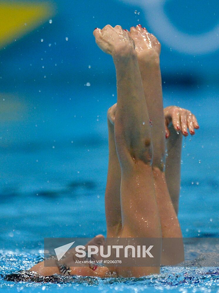 2012 Olympics. Synchronized Swimming Duet Finals