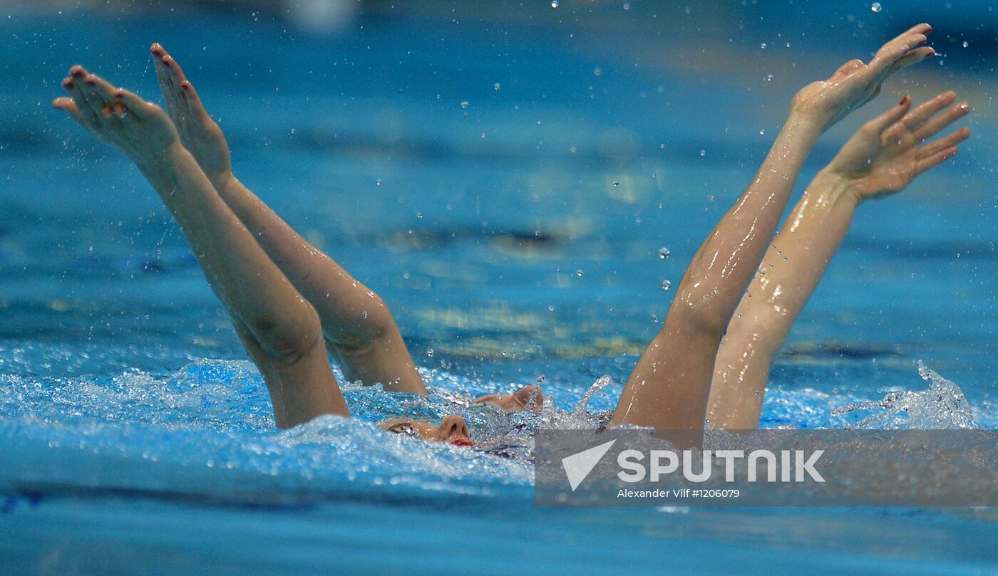 2012 Olympics. Synchronized Swimming Duet Finals