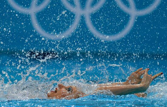 2012 Olympics. Synchronized Swimming Duet Finals