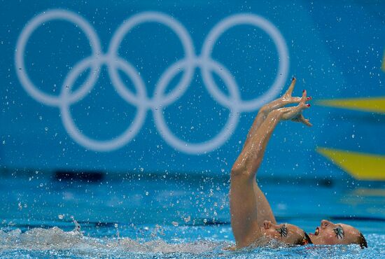 2012 Olympics. Synchronized Swimming Duet Finals