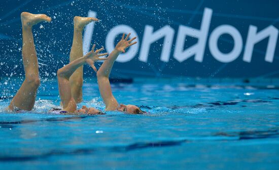 2012 Olympics. Synchronized Swimming Duet Finals
