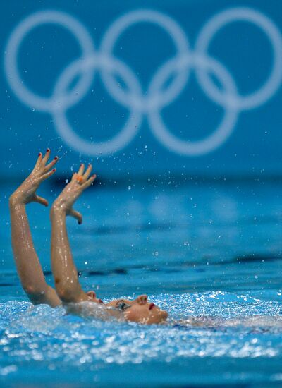 2012 Olympics. Synchronized Swimming Duet Finals