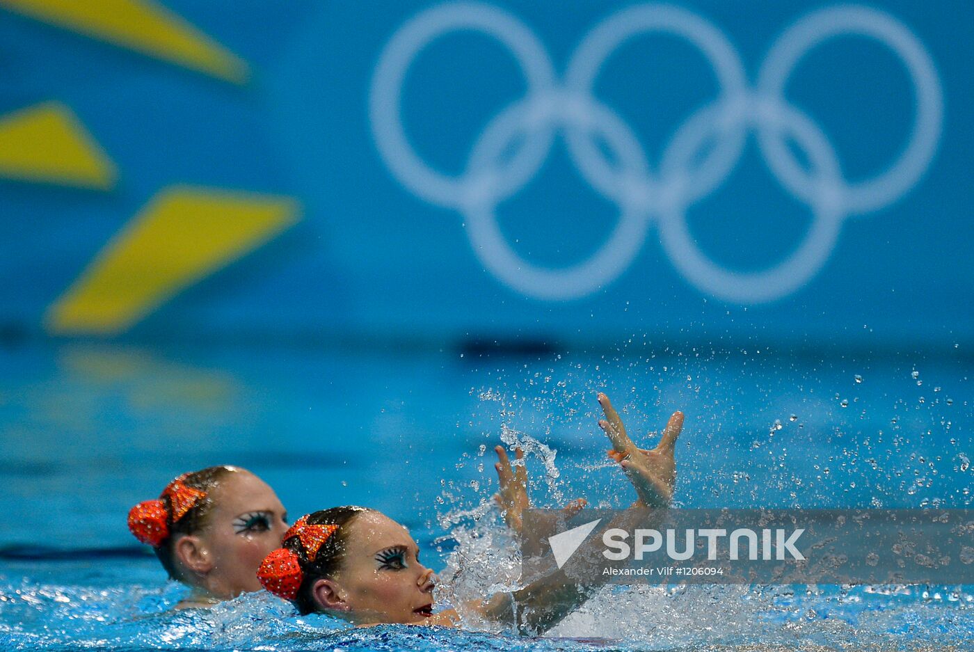 2012 Olympics. Synchronized Swimming Duet Finals