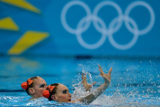 2012 Olympics. Synchronized Swimming Duet Finals