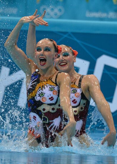 2012 Olympics. Synchronized Swimming Duet Finals