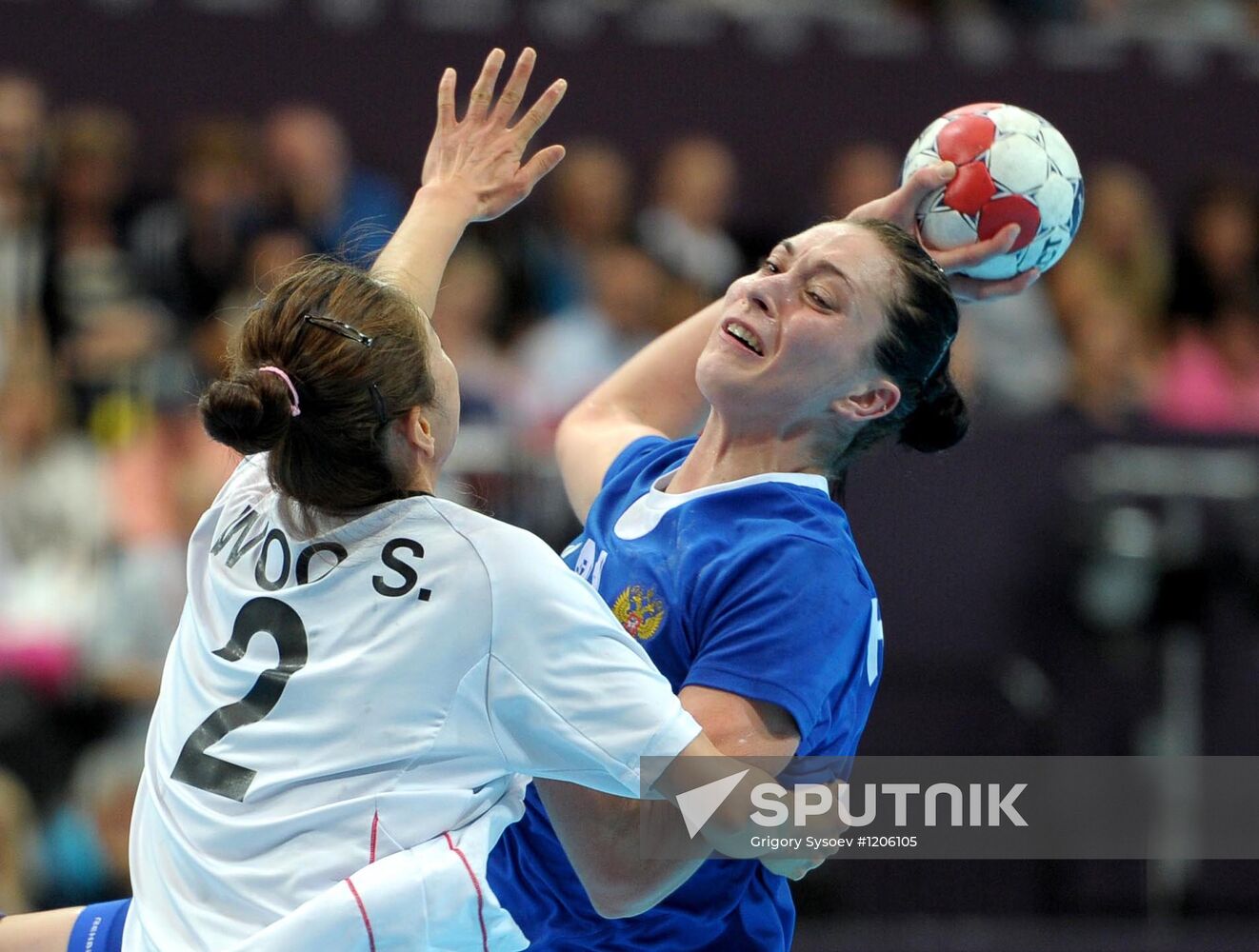 Olympics 2012 Women's Handball. Russia vs. South Korea