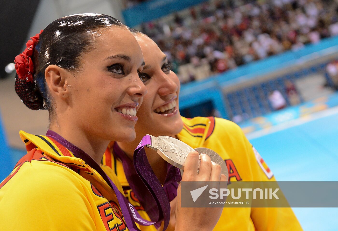 2012 Olympics. Synchronized Swimming Duet Finals