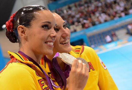 2012 Olympics. Synchronized Swimming Duet Finals