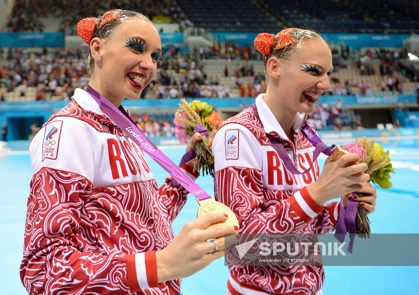 2012 Olympics. Synchronized Swimming Duet Finals