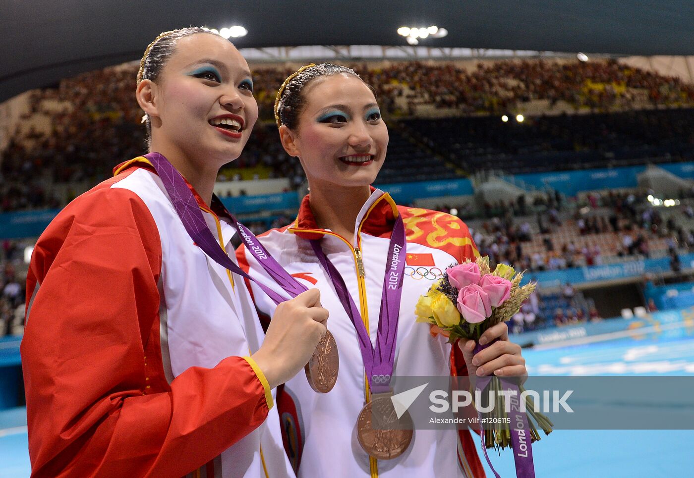 2012 Olympics. Synchronized Swimming Duet Finals
