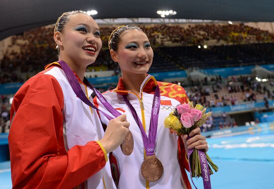 2012 Olympics. Synchronized Swimming Duet Finals