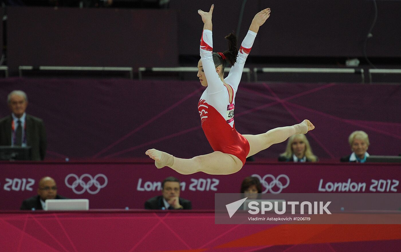 2012 Olympics. Women's Gymnastics. Floor exercises