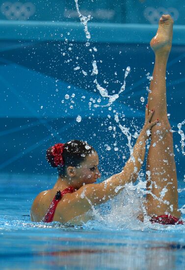 2012 Olympics. Synchronized Swimming Duet Finals