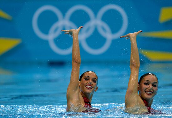 2012 Olympics. Synchronized Swimming Duet Finals