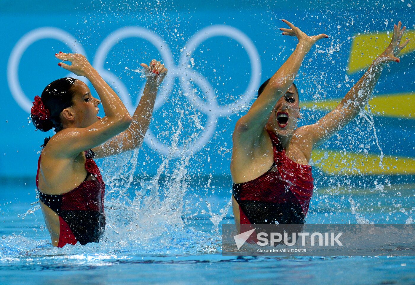 2012 Olympics. Synchronized Swimming Duet Finals