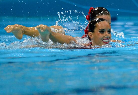 2012 Olympics. Synchronized Swimming Duet Finals