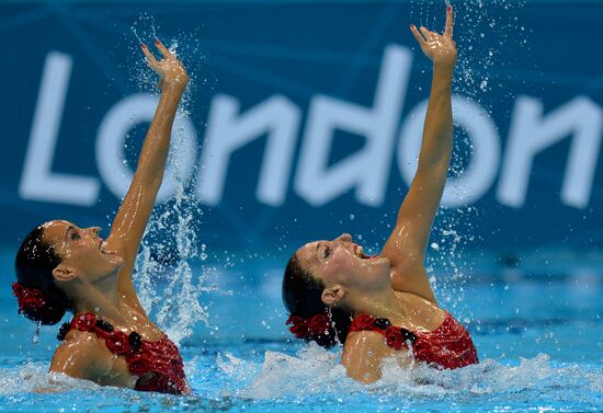 2012 Olympics. Synchronized Swimming Duet Finals