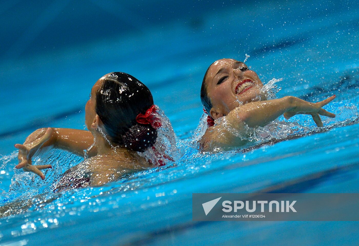 2012 Olympics. Synchronized Swimming Duet Finals