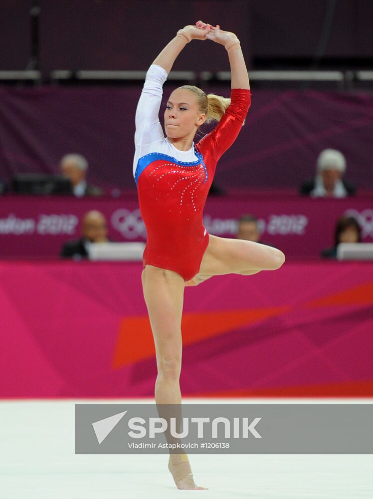 2012 Olympics. Women's Gymnastics. Floor exercises