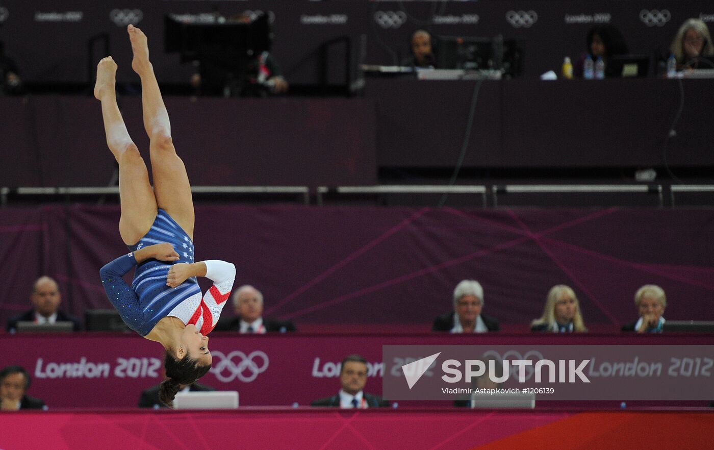 2012 Olympics. Women's Gymnastics. Floor exercises