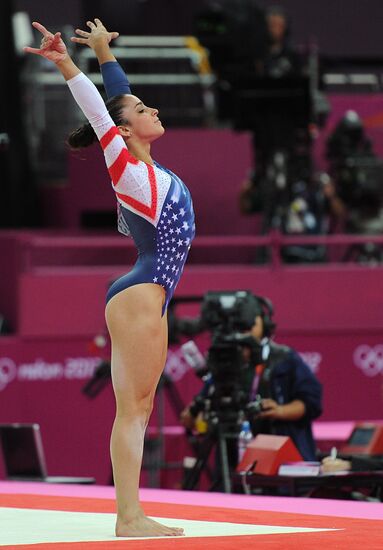2012 Olympics. Women's Gymnastics. Floor exercises