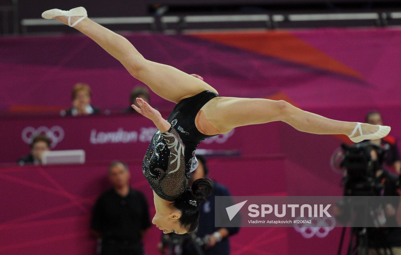2012 Olympics. Women's Gymnastics. Floor exercises