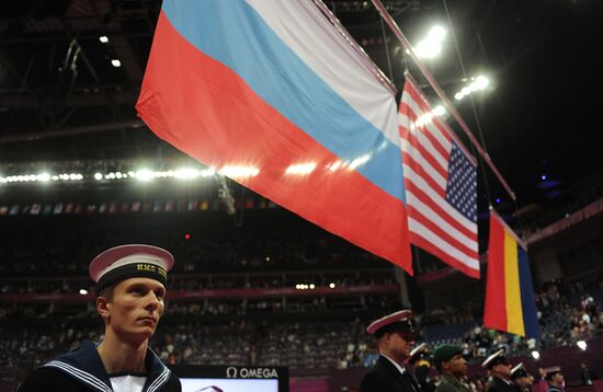 2012 Olympics. Women's Gymnastics. Floor exercises