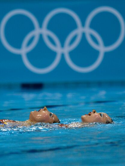 2012 Olympics. Synchronized Swimming Duet Finals