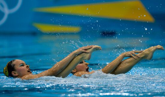 2012 Olympics. Synchronized Swimming Duet Finals