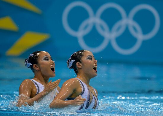2012 Olympics. Synchronized Swimming Duet Finals