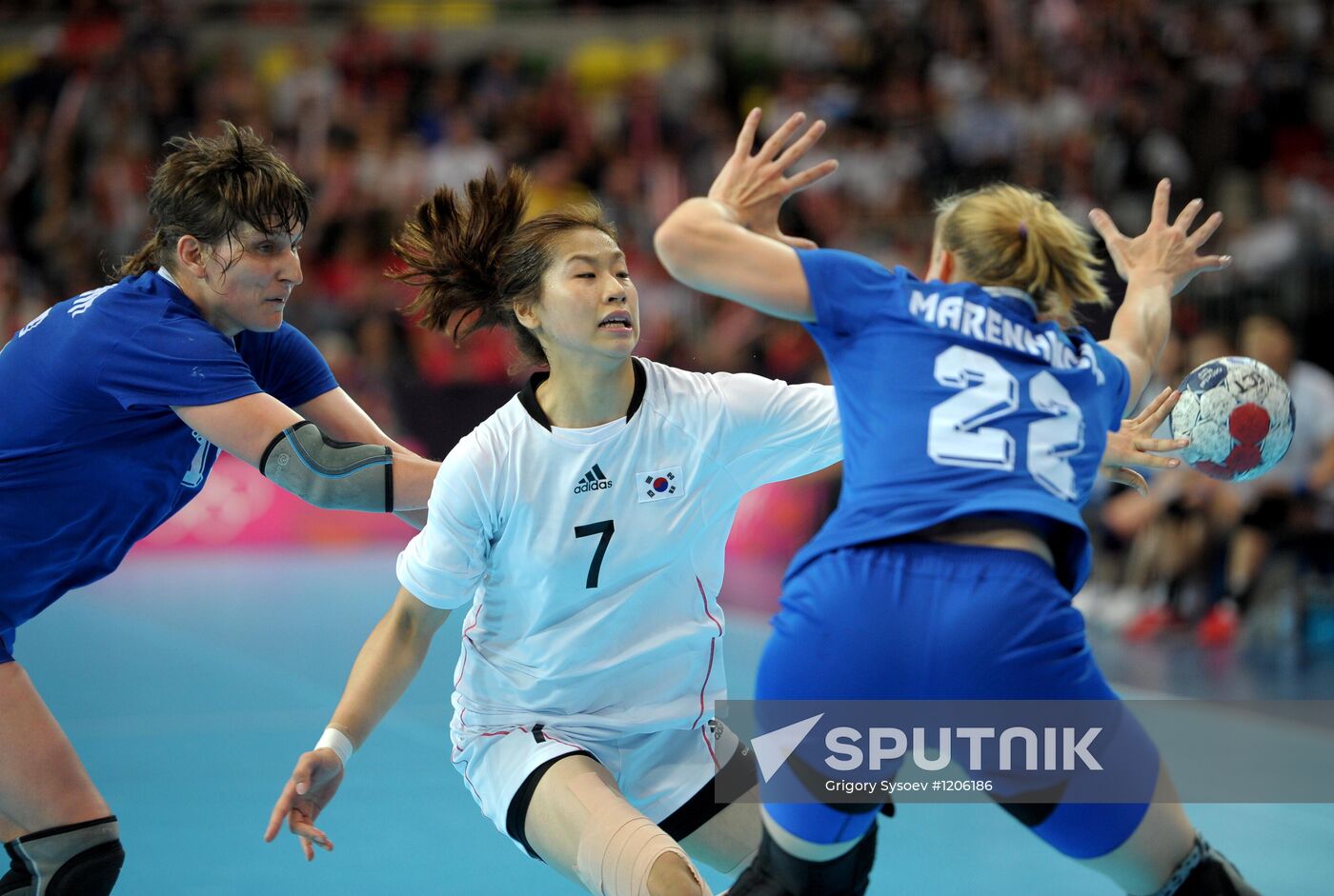 Olympics 2012 Women's Handball. Russia vs. South Korea