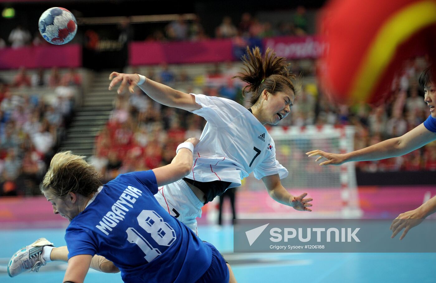 Olympics 2012 Women's Handball. Russia vs. South Korea