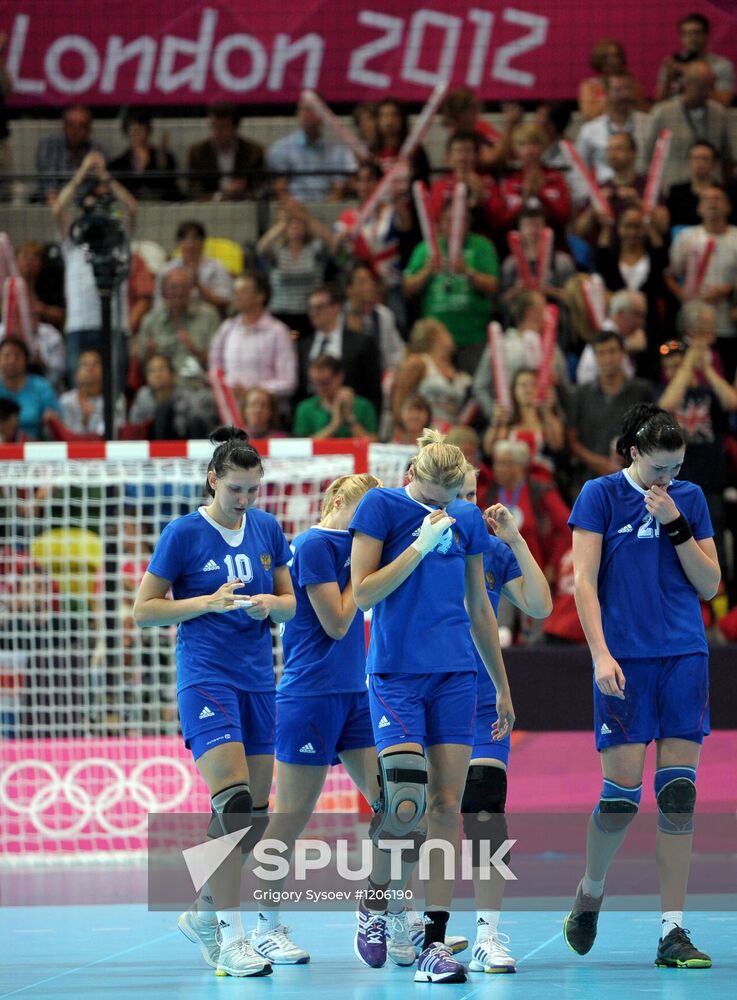 Olympics 2012 Women's Handball. Russia vs. South Korea