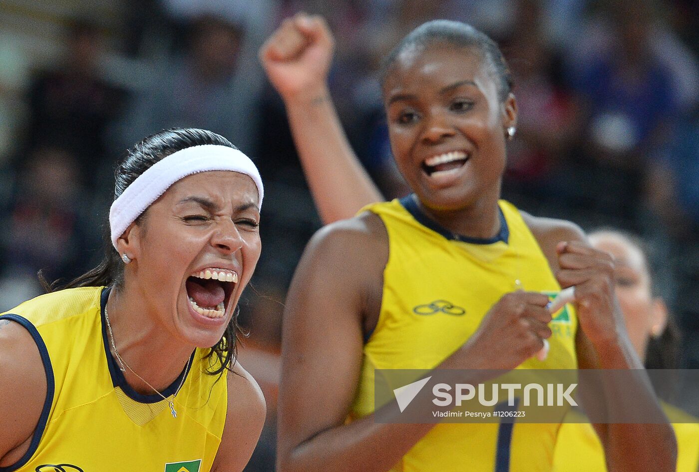 Olympics 2012 Women's Volleyball. Russia vs. Brazil