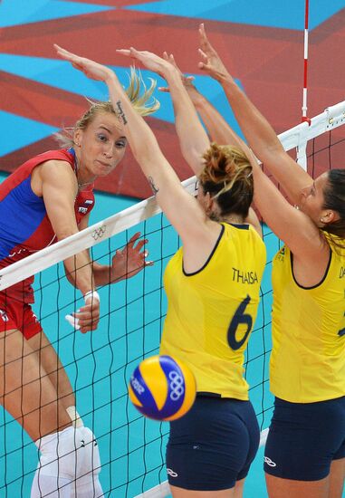 Olympics 2012 Women's Volleyball. Russia vs. Brazil