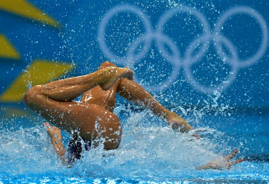 2012 Olympics. Synchronized Swimming Duet Finals