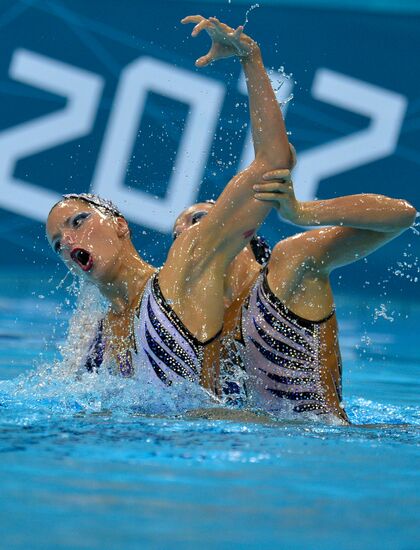 2012 Olympics. Synchronized Swimming Duet Finals
