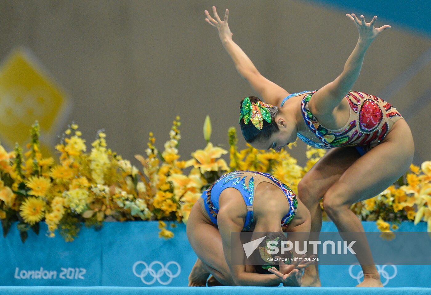 2012 Olympics. Synchronized Swimming Duet Finals