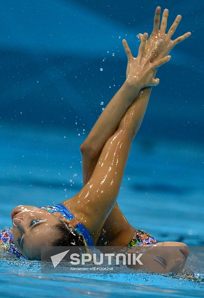 2012 Olympics. Synchronized Swimming Duet Finals