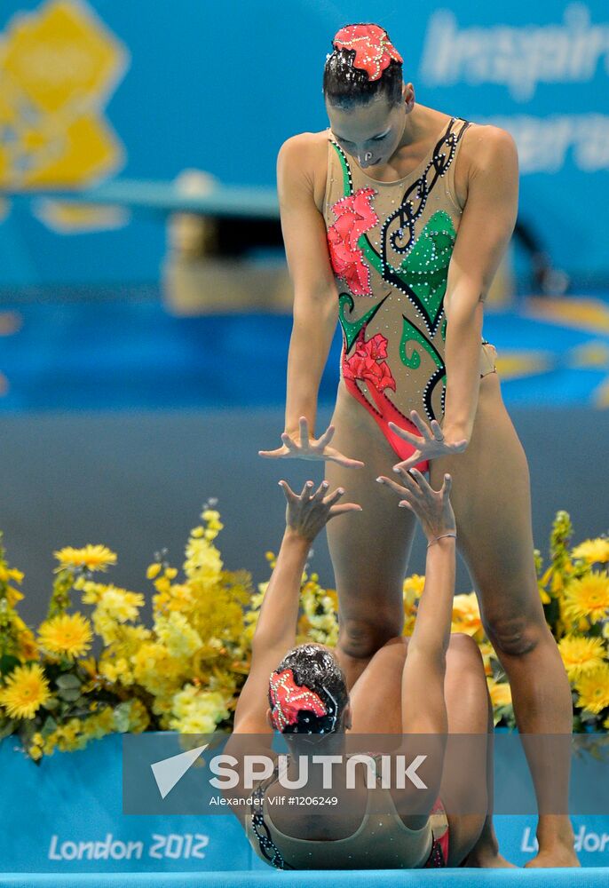 2012 Olympics. Synchronized Swimming Duet Finals