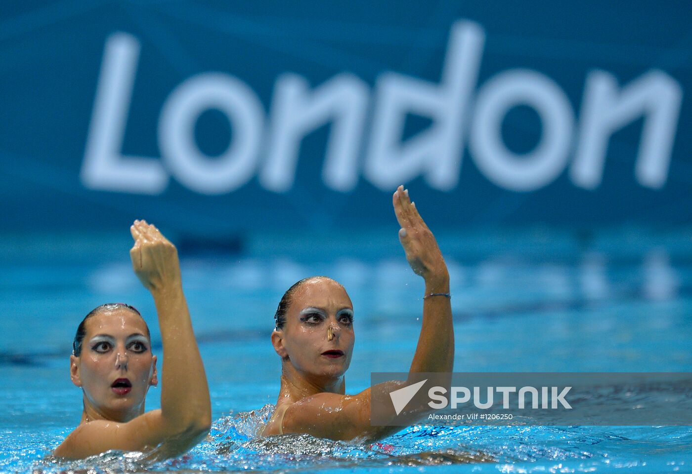 2012 Olympics. Synchronized Swimming Duet Finals