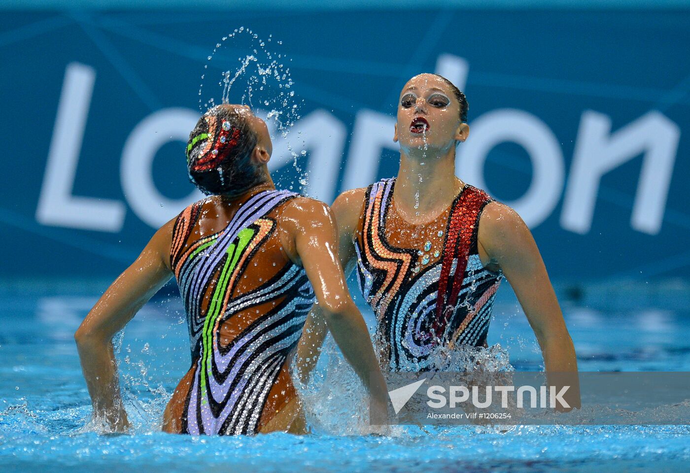 2012 Olympics. Synchronized Swimming Duet Finals
