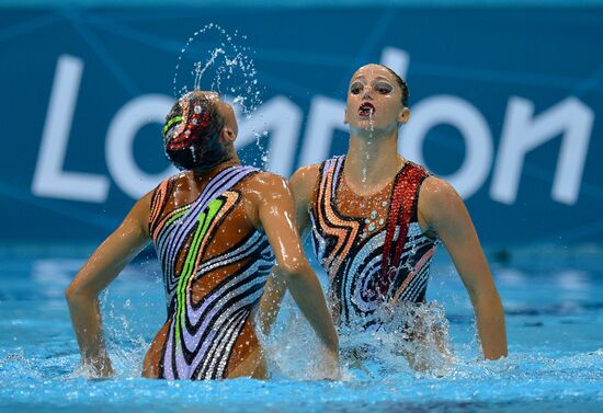 2012 Olympics. Synchronized Swimming Duet Finals