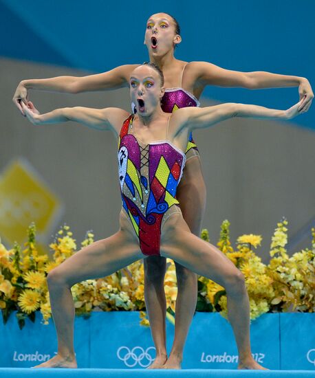 2012 Olympics. Synchronized Swimming Duet Finals
